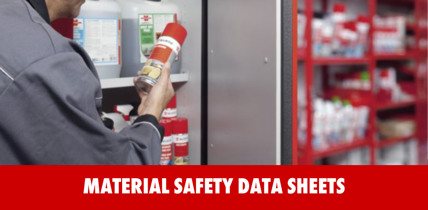 Here you can find Safety Data Sheets for the products you have bought with us.